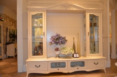 2822厅TV柜 上下柜百合臻品