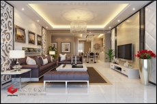 品上效果图03051-06(13)客餐厅 品上效果图03051-06(13)客餐厅