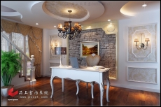 品上效果图04086-02(13)书房 品上效果图04086-02(13)书房