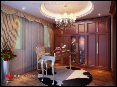 品上效果图05070-07(13)书房 品上效果图05070-07(13)书房